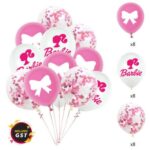24pcs Balloon Set Girls' Birthday Party Decoration Supply DIY FOR Barbie Latex