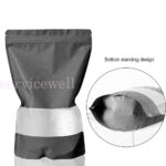 25/50/100pcs Window Pouches Black Matt Stand up Foil Bag Heat Seal Food Zip - Image 4