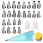 27Pcs Cake Decorating Tools Kit Piping Nozzles Cream Icing Bags Set Pastry Tips