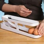 2XRolldown Refrigerator Egg Dispenser Auto Rolling Egg Holder 2Tier Storage Rack - Image 7