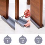 2X Double Sided Door Snake Air Draft Wind Dust Stopper Seal Sealing Strip Guard - Image 7