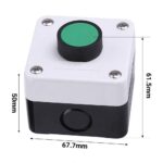 2X Weatherproof Green Push Button Switch One Button Control Box ForGate Opener - Image 3