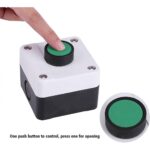 2X Weatherproof Green Push Button Switch One Button Control Box ForGate Opener - Image 4