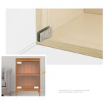 2/4 Pairs Glass Door Hinges Stainless-Steel Cabinet Pivot Hinge Clip No Drilling - Image 4