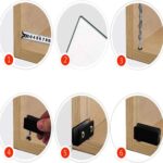 2/4 Pairs Glass Door Hinges Stainless-Steel Cabinet Pivot Hinge Clip No Drilling - Image 3