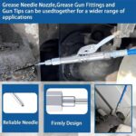2/4x Grease Gun Needle Tip of The Mouth Removable Needle Nose Head Nozzle NEW - Image 4