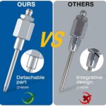2/4x Grease Gun Needle Tip of The Mouth Removable Needle Nose Head Nozzle NEW - Image 2