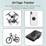 2/5pcs Silicone Case Sleeve With Tracker Holder Back Adhesive For Apple Airtag - Image 4
