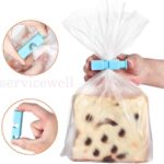 2/9pcs Bag Clips Reusable Tie Plastic Storage Sealing Snack Fridge Freezer Fresh - Image 4