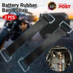 2 Pcs Battery Fixed Holder for Motorcycle Battery Band Strap Elastic Rubber Band