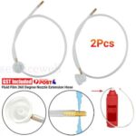 2 Pcs Fluid Film 360 Degree Nozzle Extension Hose Fit For Aerosol Cans Spray New