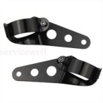 2x 31mm-39mm Headlight Mounting Bracket Adjuster Fork Mount Clamp Motorcycle - Image 3