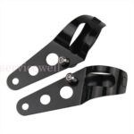 2x 31mm-39mm Headlight Mounting Bracket Adjuster Fork Mount Clamp Motorcycle - Image 2