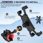2x 360d Rotation Mobile Phone Holder Handlebar Mount For Motorcycle Bicycle Bike - Image 6