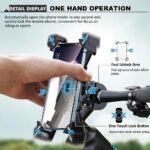 2x 360d Rotation Mobile Phone Holder Handlebar Mount For Motorcycle Bicycle Bike - Image 4