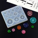 2x Button Silicone Pendant Jewellery Resin Mould Epoxy Casting Craft Tool DIY - Image 2