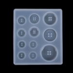 2x Button Silicone Pendant Jewellery Resin Mould Epoxy Casting Craft Tool DIY - Image 5