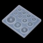 2x Button Silicone Pendant Jewellery Resin Mould Epoxy Casting Craft Tool DIY - Image 4