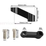 2x CNC 8/10mm Mirror Extension Riser Adapter For Suzuki DRZ400 DR650 SV650 - Image 4