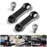 2x CNC 8/10mm Mirror Extension Riser Adapter For Suzuki DRZ400 DR650 SV650 - Image 2