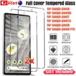2x Full cover Tempered Glass Screen Protector For Google Pixel 8 Pro 7a 7 6 6a 5