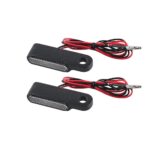 2x Mini LED Motorcycle Indicators Light Amber Blinker Turn Signal Lamp Universal - Image 3