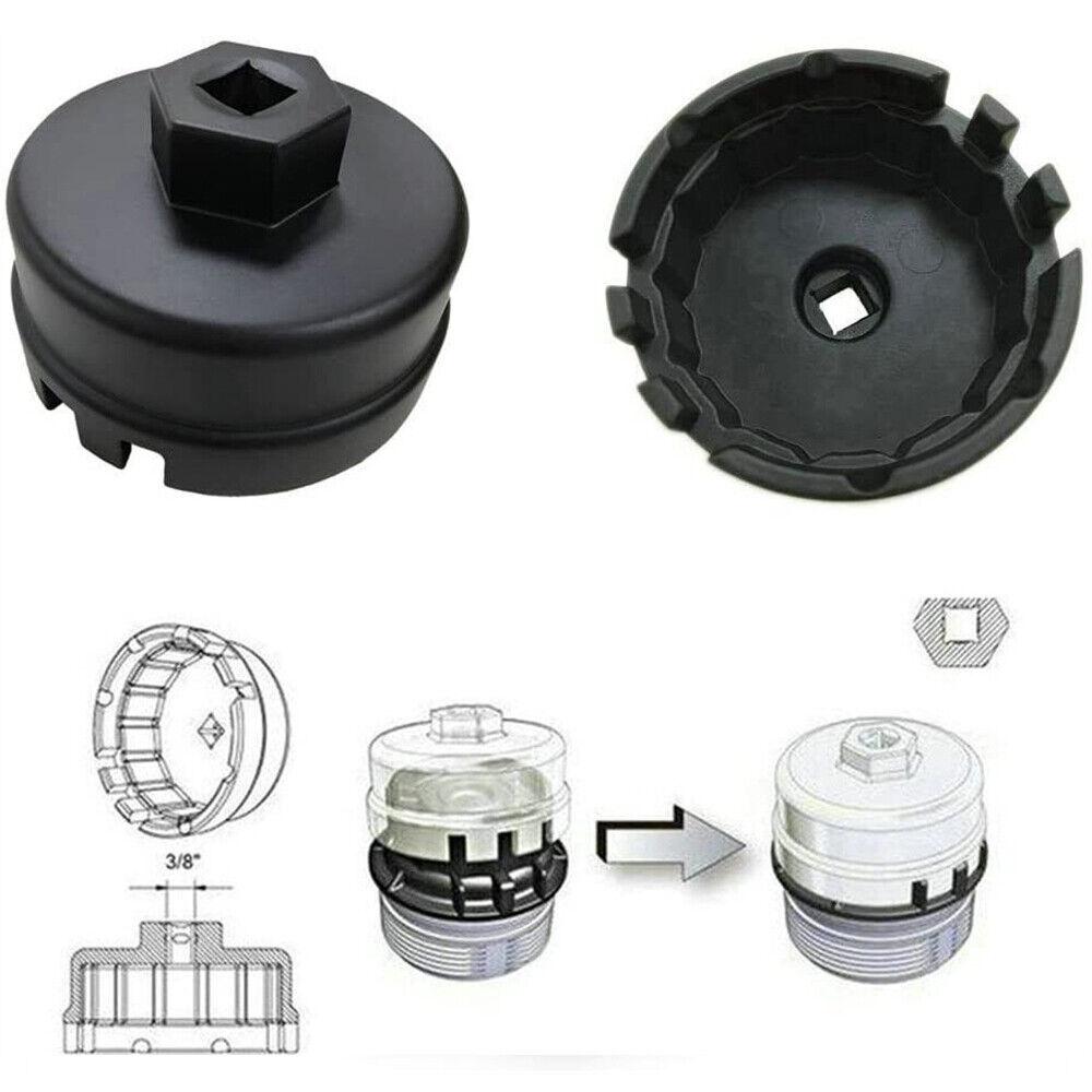 2x Oil Filter Wrench Cap Housing Tool Remover For TOYOTA RAV4 LexusCamry Corolla - Image 5