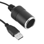 2x USB 5V To 12V Cigarette Lighter Socket Female Power Converter Adapter Cable - Image 4