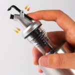 300/500ML Glass Oil Dispenser Spout Olive Vinegar Pourer Stainless Empty Bottle - Image 5