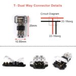 30PCS 12V T2 Wire Cable Snap In Connector Terminal Connections Joiner Auto Plug - Image 5