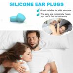 30/60pc Soft Silicone Ear Plugs Comfortable Adjustable Sleep Anti Snore Moldable - Image 7