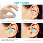 30/60pc Soft Silicone Ear Plugs Comfortable Adjustable Sleep Anti Snore Moldable - Image 5