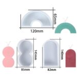 3D DIY Candle Mold Geometric Shape Candles Mould Aromatherapy Making Moulds AU - Image 2