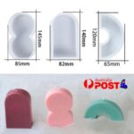 3D DIY Candle Mold Geometric Shape Candles Mould Aromatherapy Making Moulds AU