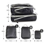 3PCS Packing Cubes Travel Pouches Luggage Organiser Clothes Suitcase Storage Bag - Image 3