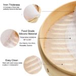 Reusable Silicone Steamer Liners Non-Stick Pad Air Fryer Mat Paper Style - Image 4