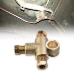 3 Way Brake T Piece Tee And 3-Male Nuts Short Union Metric M10 3/16 Pipe-10mm - Image 2