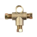 3 Way Brake T Piece Tee And 3-Male Nuts Short Union Metric M10 3/16 Pipe-10mm - Image 4
