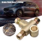 3 Way Brake T Piece Tee And 3-Male Nuts Short Union Metric M10 3/16 Pipe-10mm - Image 3