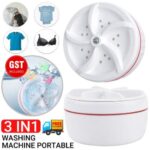 3in1 Rotating Ultrasonic Turbine Washer Personal Portable Washing Machine USB AU