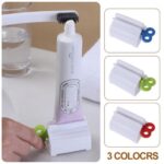 3pcs Toothpaste Squeezer Bathroom Tube Dispenser Easy Stand Rolling Holder Seat