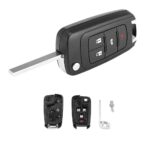3x 4 Button Remote Flip Key Blank Shell/Case/Enclosure For HOLDEN COMMODORE VF - Image 3