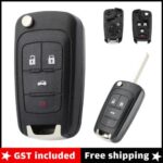 3x 4 Button Remote Flip Key Blank Shell/Case/Enclosure For HOLDEN COMMODORE VF