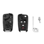 3x 4 Button Remote Flip Key Blank Shell/Case/Enclosure For HOLDEN COMMODORE VF - Image 4
