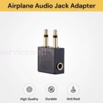 3x Airplane Audio Adapter 3.5mm Jack for Airline Travel Earphone Headphone Part - Image 2