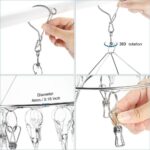 40Pegs Stainless Steel Hanger Airer Dryer Rack Laundry Sock Underwear Clothes AU - Image 3