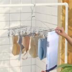 40Pegs Stainless Steel Hanger Airer Dryer Rack Laundry Sock Underwear Clothes AU - Image 7
