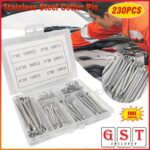 460PCS Stainless Steel Cotter Pin Assortment Set 6 Sizes Split Pins Spring Kit
