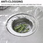 4PCS Stainless Steel Kitchen Sink Mesh Strainer Waste Plug Filter Drain Stopper - Image 4
