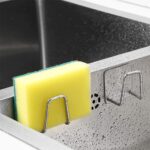 4Pcs Stainless Steel Bathroom Sinks Rack Sponge Dish Kitchen Suction Holder Soap - Image 5